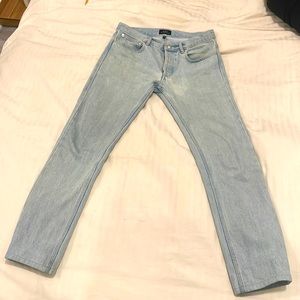 A.P.C. button fly jeans, size 29